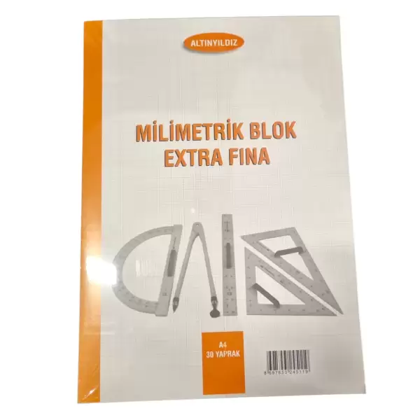 ALTINYILDIZ MİLİMETRİK EKSTRA FINA BLOK TURUNCU-PEMBE