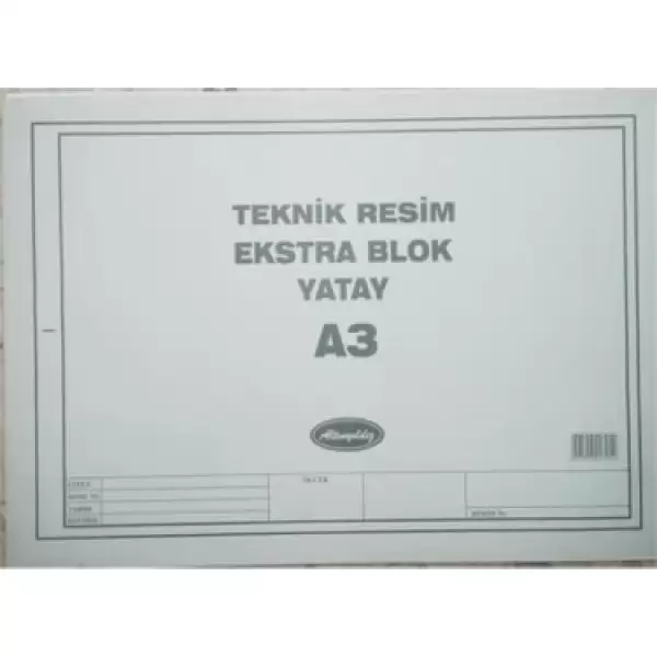 ALTINYILDIZ TEKNİK RESİM DEFTERİ EXTRA BLOK YATAY