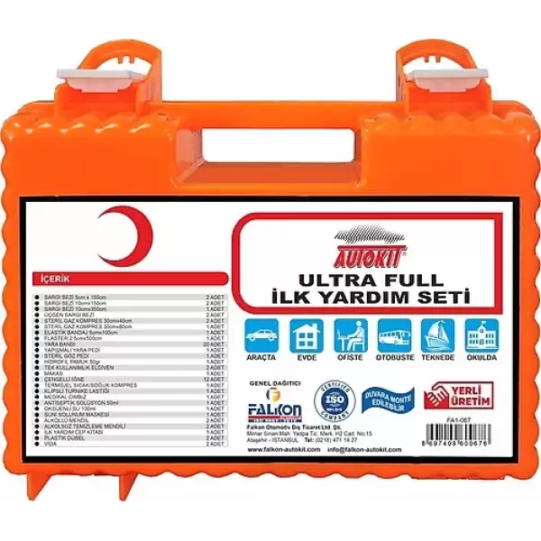 AUTOKIT İLK YARDIM SETİ ULTRA FULL FA1-067