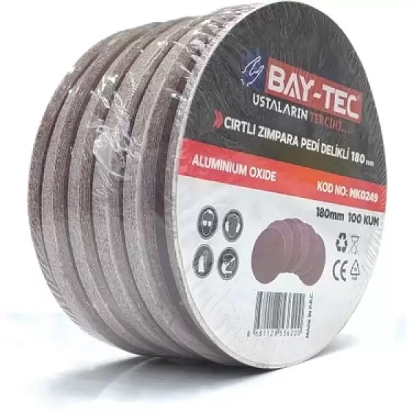 BAY-TEC CIRTLI ZIMPARA 180MM-80 KUM MK-0248 100 LÜ