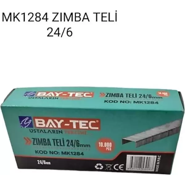 BAY-TEC ZIMBA TELİ 24/6 MK-1284 10.000 Lİ