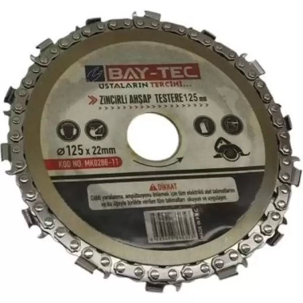 BAY-TEC ZİNCİRLİ AHŞAP TESTERE 125 MM MK-0286-11