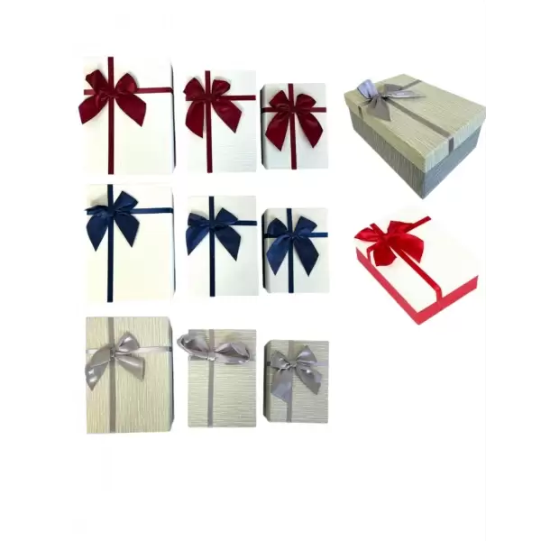 BELLA HEDİYE KUTUSU DÖRTGEN 3 LÜ SET K-1032