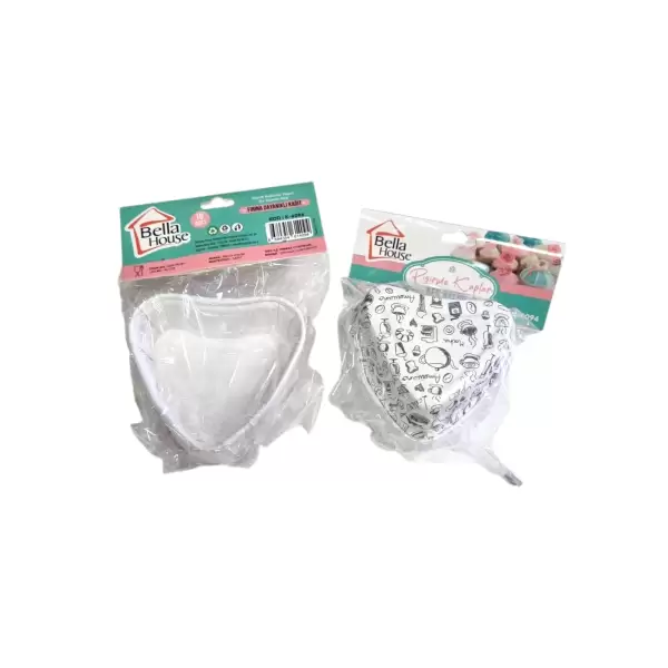 BELLA HOUSE KEK KALIBI KALP 10 LU K-4094 (PK-12Lİ)