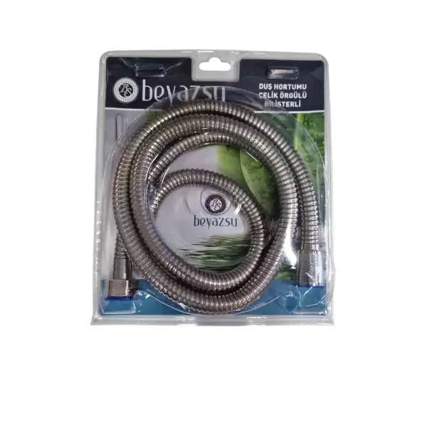 BEYAZSU DUŞ HORTUMU ÇELİK ÖRGÜLÜ-2 MT VAKUMLU-360