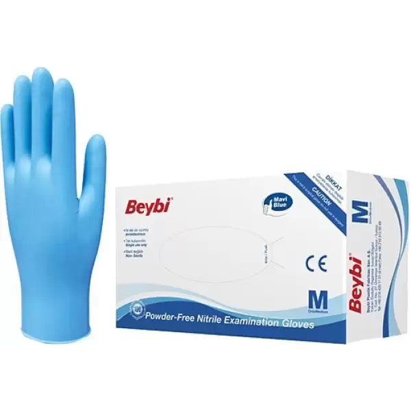 BEYBİ MUAYENE ELDİ.PUDRASIZ MAVİ M 100 LÜ(KL-20Lİ)