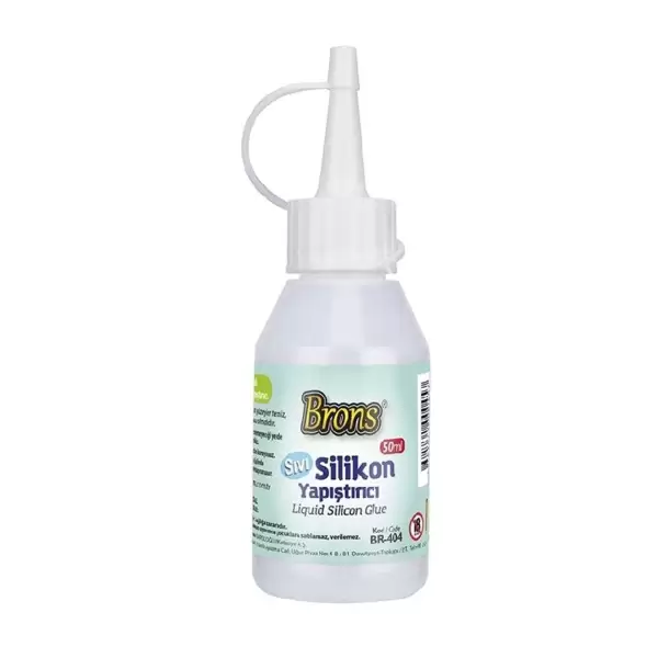 BRONS SIVI SİLİKON YAPIŞTIRICI 50 ML(PKT-24 LÜ)