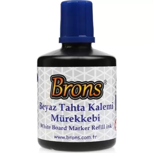 BRONS TAHTA KALEM MÜREKKEBİ MAVİ 100 ML BR-354