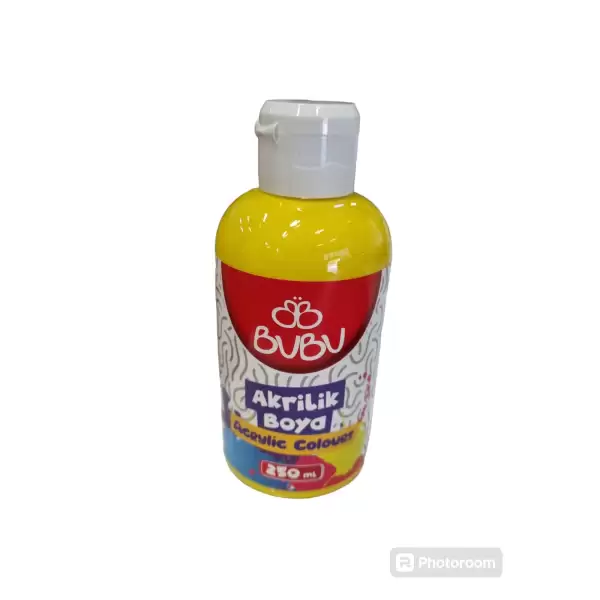 BU-BU AKRİLİK BOYA SARI 250 ML AKR-006