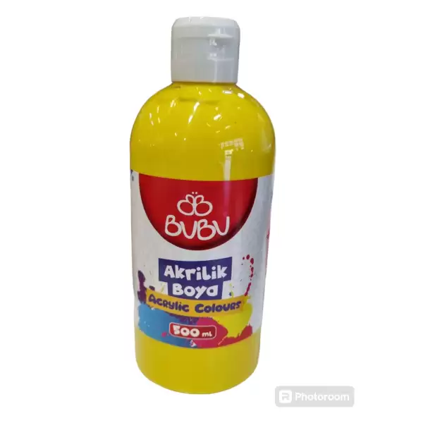 BU-BU AKRİLİK BOYA SARI 500 ML AKR-023