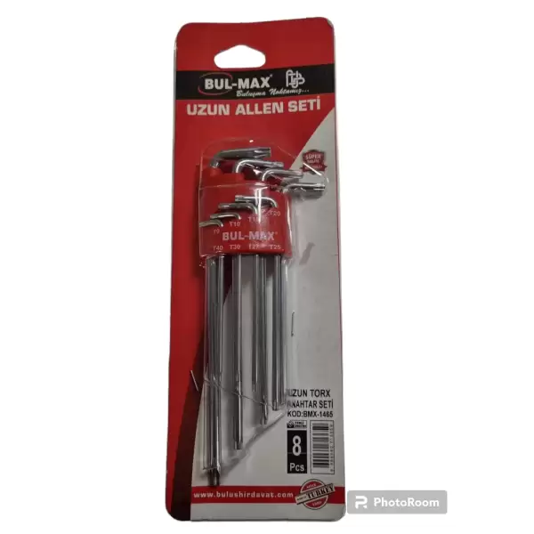 BUL-MAX TORX ALLEN SETİ UZUN 8 PRÇ BMX-1465