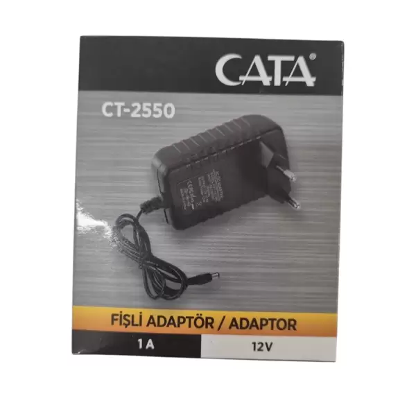 CATA FİŞLİ ADAPTÖR 1 AMPER 12 V CT-2550