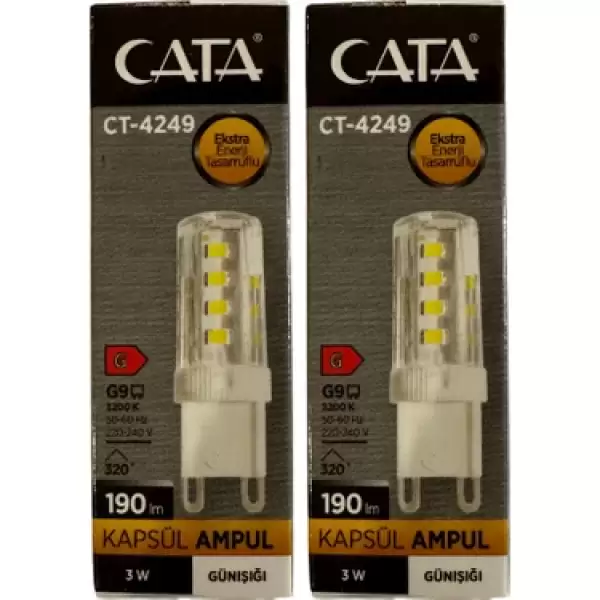 CATA KAPSÜL AMPÜL 3W G.IŞIĞI CT-4249G(KUTU-100 LÜ)