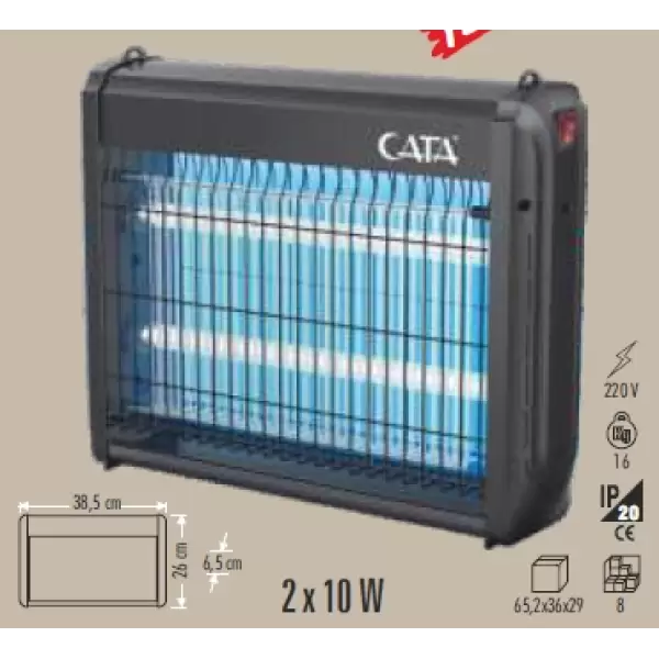 CATA SİNEK CİHAZI 2X10 W CT-9404