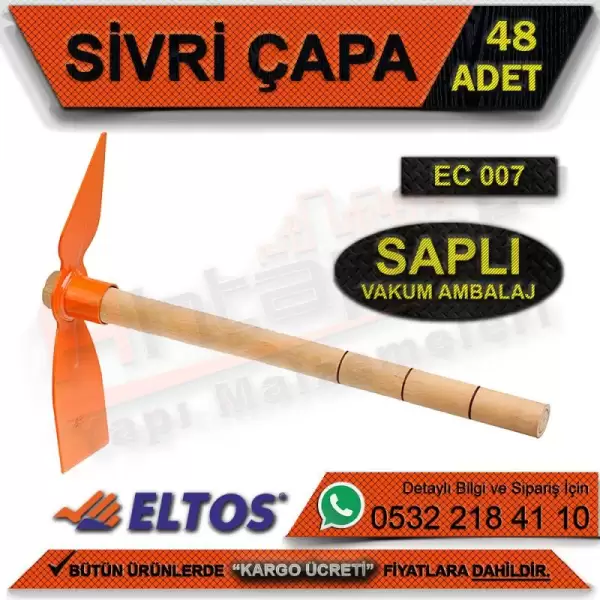 ELTOS SAPLI SİVRİ ÇATAL ÇAPA VAKUMLU EC-007