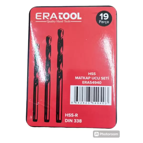 ERA TOOL HSS MATKAP UCU SETİ 19 PRÇ 54940