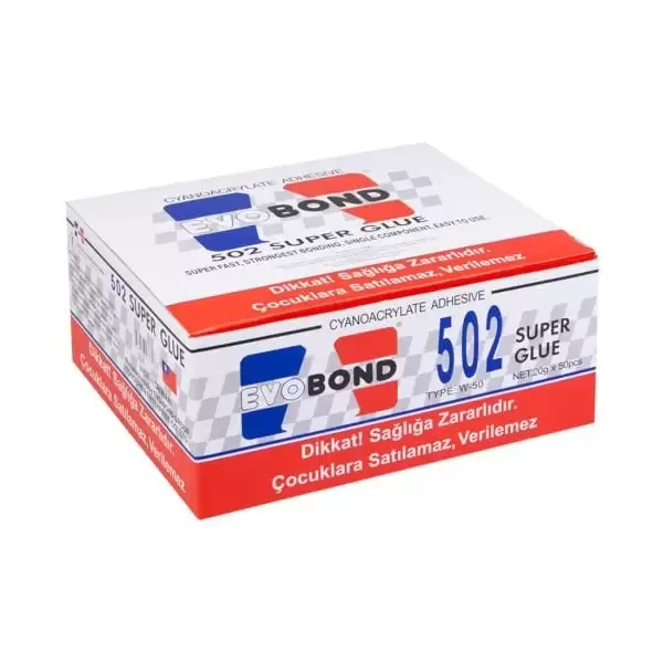 EVOBOND JAPON YAPIŞTIRICI 502 W-50 (PKT-50 Lİ)