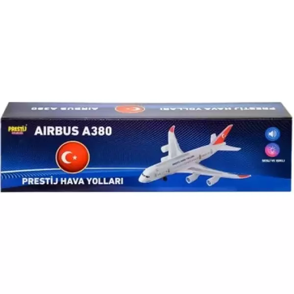 FAB(1505) KUTULU IŞIKLI MÜZİKLİ A380 UÇAK