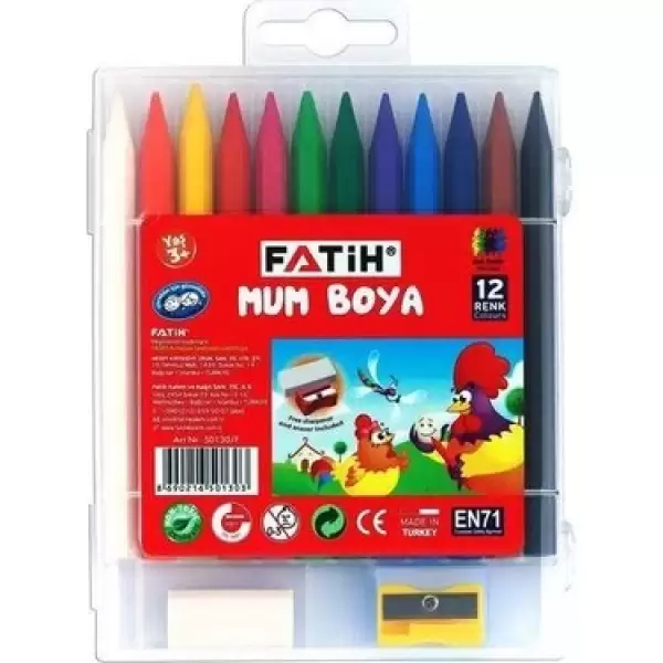 FATİH CRAYON MUM BOYA 12 RENK 50220