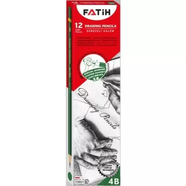 FATİH DERECELİ KALEM 4B (PKT-12 Lİ)