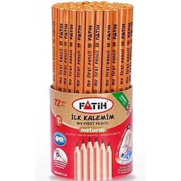 FATİH İLK KALEMİM NATURAL ÜÇGEN FA-12052(PK-72 Lİ)