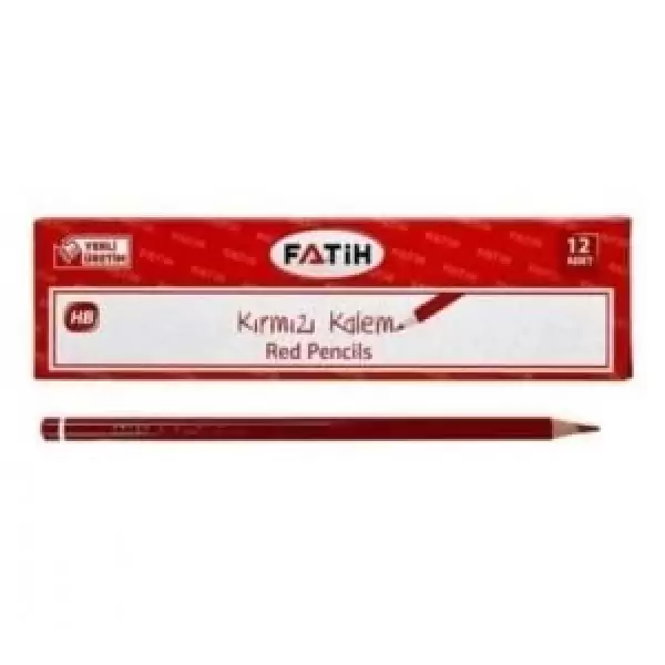 FATİH KIRMIZI KALEM HB 25010 (PKT-12 Lİ)