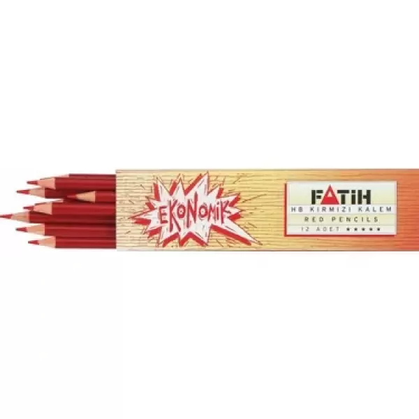 FATİH KIRMIZI KALEM ÜÇGEN -İLK KALEMİM- 72 Lİ
