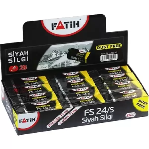FATİH SİLGİ PVC SOFT FS-24 (PKT-24 LÜ)