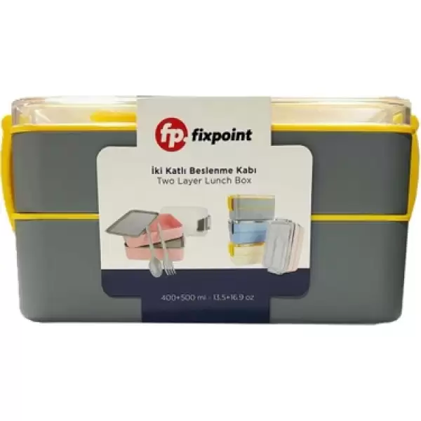 FİXPOİNT ÇELİK BES.KABI İKİ KATLI 1900 ML P-1826