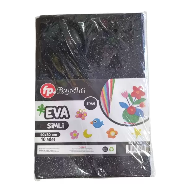 FİXPOİNT EVA SİMLİ A4 20X30 CM 10LU P-5695 SİYAH
