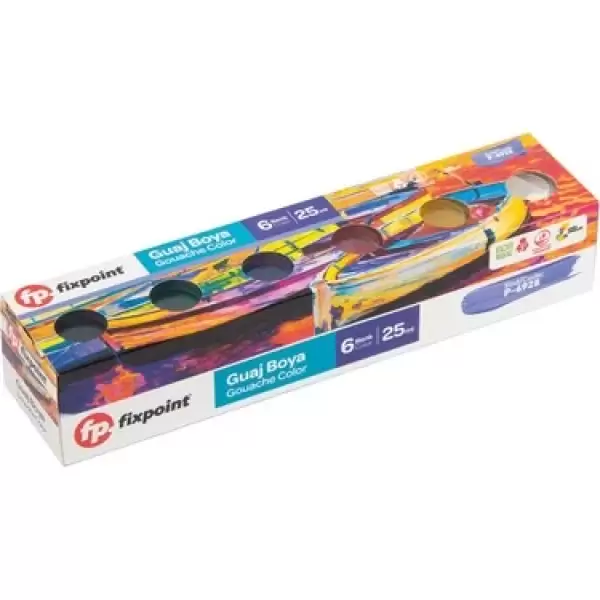 FİXPOİNT GUAJ BOYA 25 ML 6 RENK P-6928