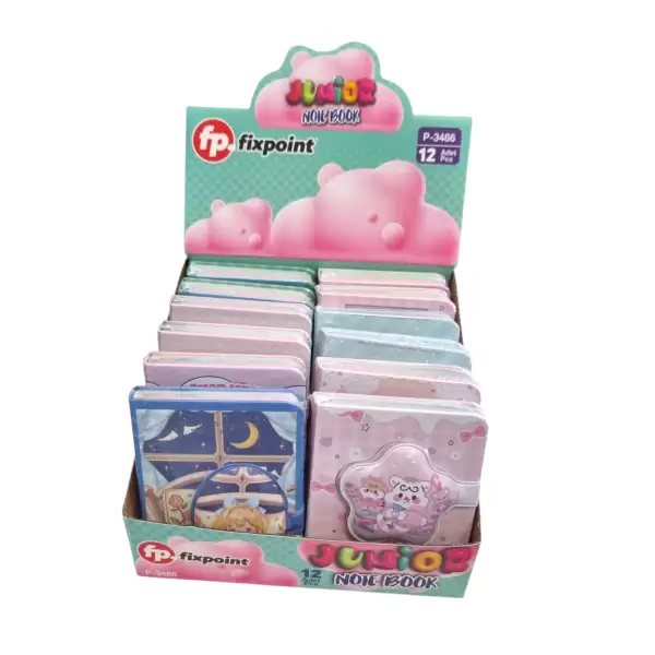 FİXPOİNT NOT DEFTERİ PUFFY KÜÇÜK P-3486(PKT-12 Lİ)