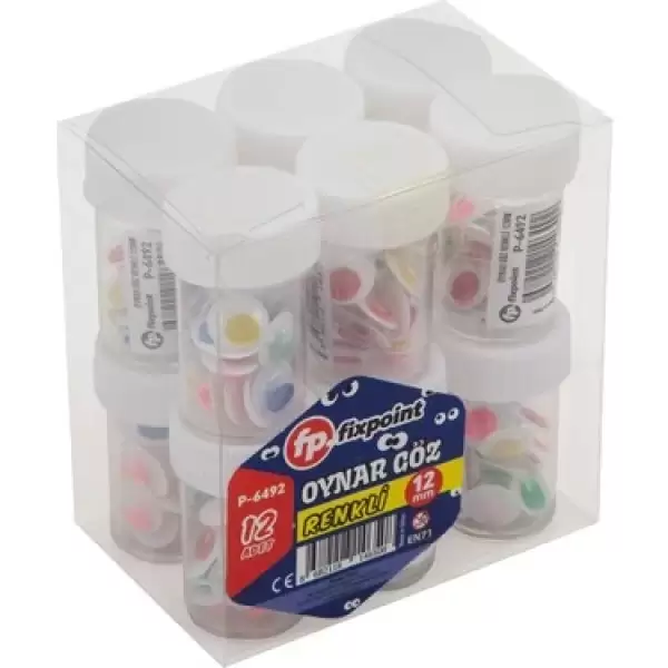 FİXPOİNT OYNAR GÖZ RENKLİ 12 MM P-5046