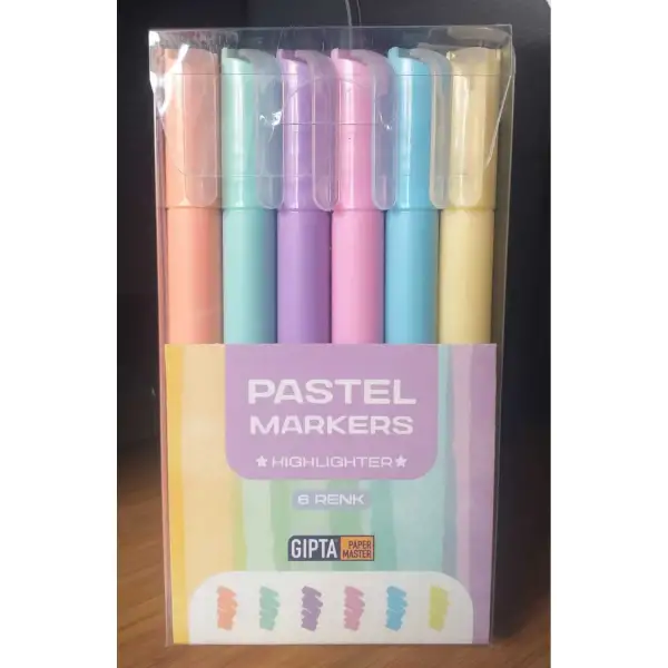 GIPTA FOSFORLU MARKER KALEM F-1558 (STD-180 Lİ)
