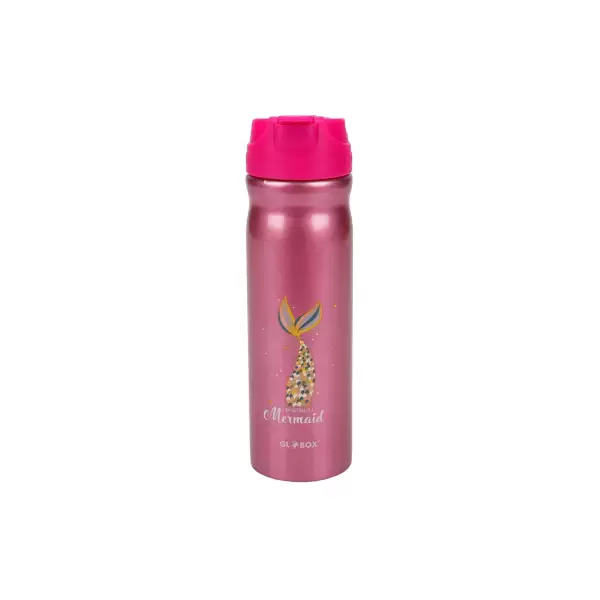 GLOBOX MATARA ÇELİK 500 ML BASKILI KOD:1140