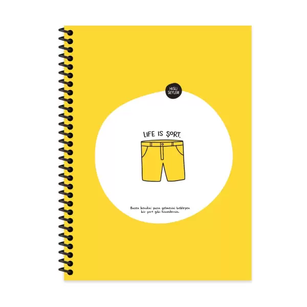 HİSLİ ŞEYLER 18,5X25 80 YP.ÇİZ.SPR.KAR.KAP.DEFTER