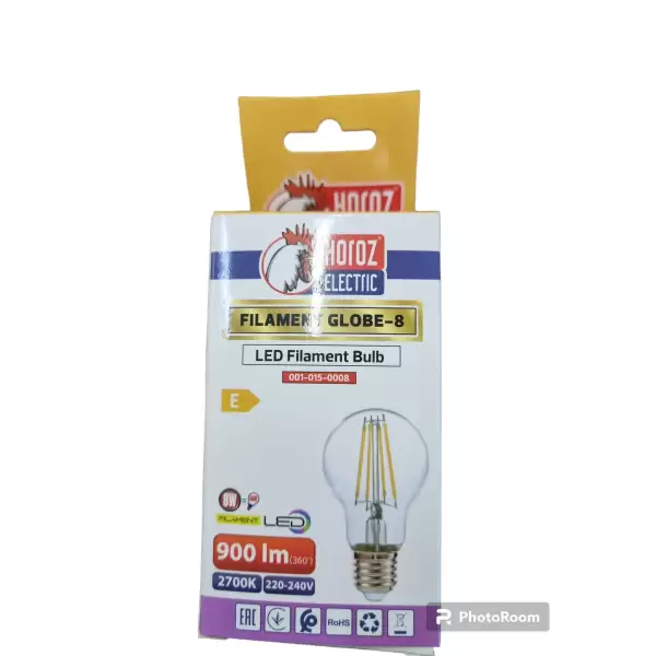 HOROZ FILAMENT GLOBE-8 BULB LED AMPUL 2700K 8 W