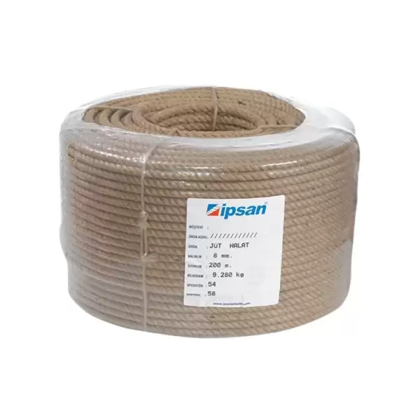 İPSAN JÜT HALAT 8 MM 200 MT JT-651-08