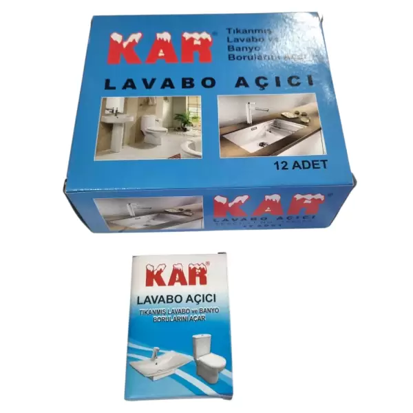 KAR LAVABO AÇICI (PKT-12 Lİ)