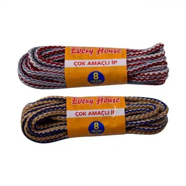 KAYAİPLİK ÇOK AMAÇLI İP KALIN 8 MT (PKT-12 Lİ)