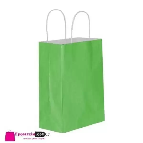 KİKA HEDİYE POŞETİ 25X12X31 YEŞİL (PKT-25 Lİ)