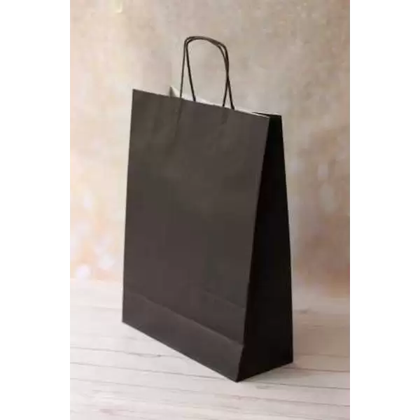 KİKA HEDİYE POŞETİ 45X12X50 SİYAH (PKT-24 LÜ)