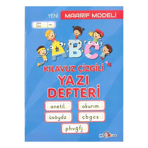 KILAVUZ ÇİZGİLİ GÜZEL YAZI DEFTERİ