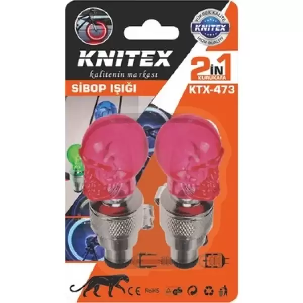 KNITEX SİBOP LAMBASI 2 Lİ KURUKAFA KTX-473(PK-24 )