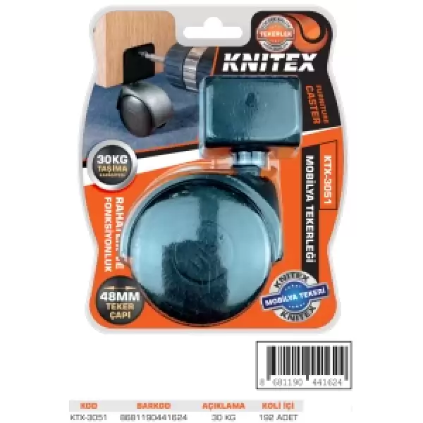 KNITEX TABLALI TEKER PLASTİK BÜYÜK U KTX-3051