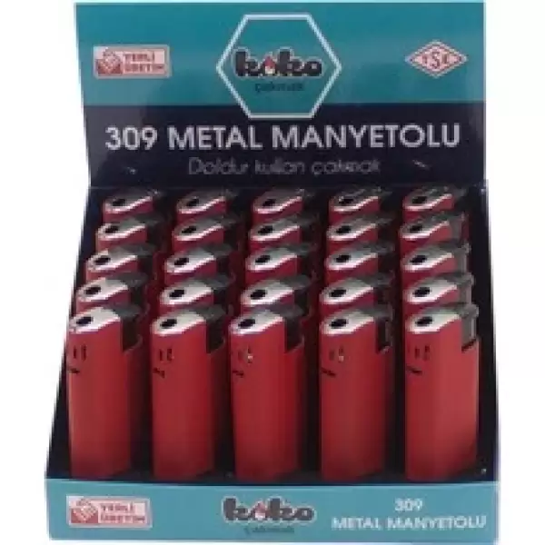 KOKO MANYETÖRLÜ ÇAKMAK METAL 309 (PKT-25 Lİ)