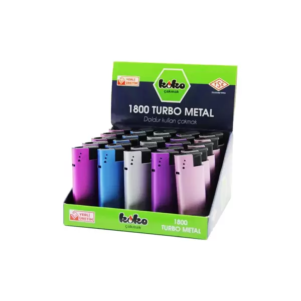 KOKO METAL JET TURBO ÇAKMAK 1800 (PKT-25 Lİ)