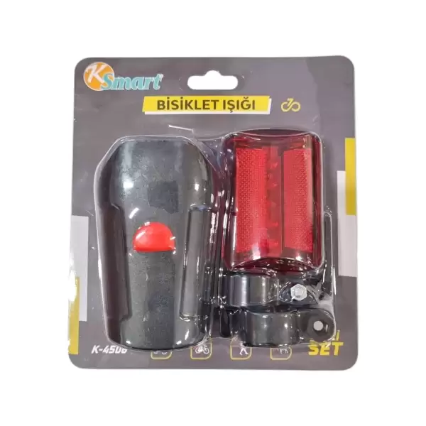 KSMART BİSİKLET IŞIĞI ÖN ARKA SET K-4506