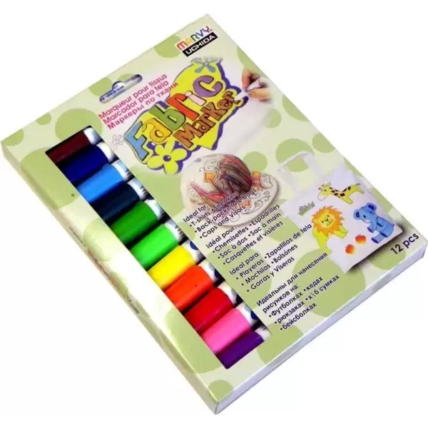 MARVY T-SHIRT KALEMİ KUMAŞ 12 Lİ SARI 560