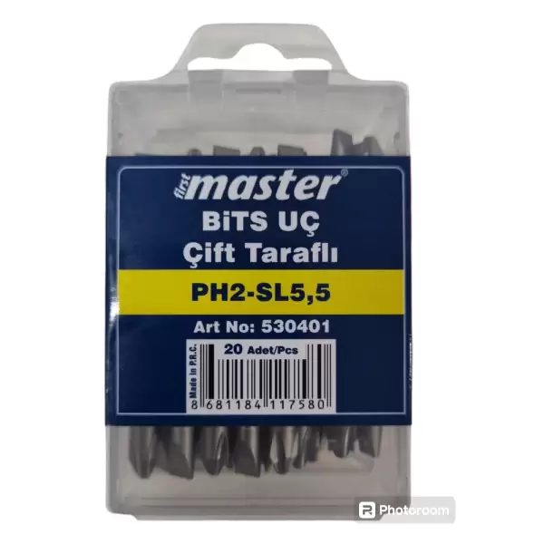 MASTER BİTS UÇ ÇİFT TARAFLI 5X65 MM 20 Lİ 530401